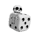 skeleton dice, boss, big dice