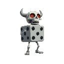 skeleton dice, enemy, villsn