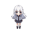 girl, white hair