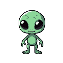 pixel alien