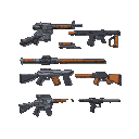 realistic 2d weapons sheet