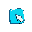 blue square with white arrow pointed right