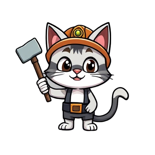 draw me a cat miner 