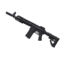 a armalite ar-180 with a folding-stock