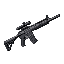 a armalite ar-180 with a folding-stock