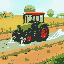 tractor watering field