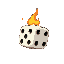 burning dice