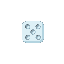 water dice, six dots