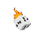 fire dice, six dots