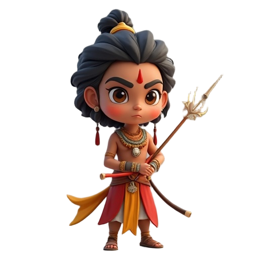 lord rama in a indie style 