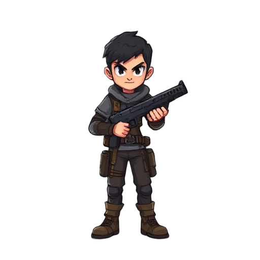 gun roguelike character 
