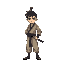 a guy with a katana