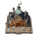 front view of alchemist lab building