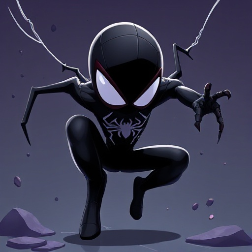spiderman black
