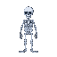 skeleton degraded blue in inferior