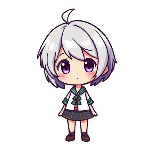 girl with short hair 