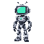  modern future bot with tv head 
