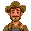 american 20th century midwest farmer, male