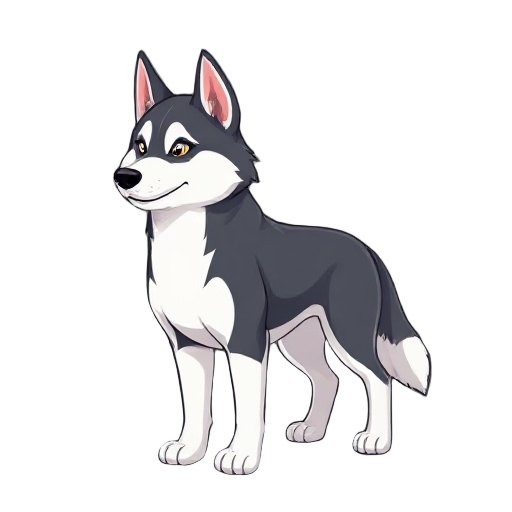 un perro de raza husky siberiano