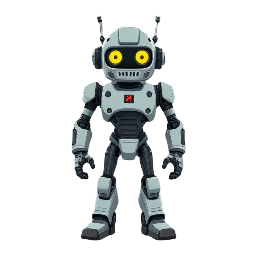 robot with a sweat look like conrad b. hart from flasback
