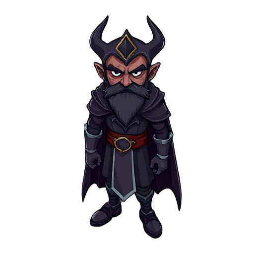 dark lord with handsome face