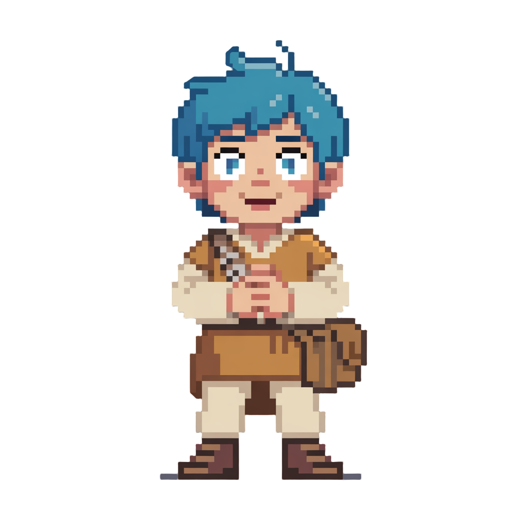 a pixelated apprentice mage
