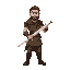 a man in warrior costume holding a sword