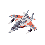 sport futuristic jet fighter, only 2 shades per color