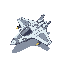 sport futuristic jet fighter, spaceship only 2 shades per color