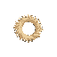 a circle made of a bird feather, minimalistic style