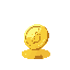  a shiny coin spinning on the ground  bottomless