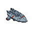 small fighter space ship frigatte top downj