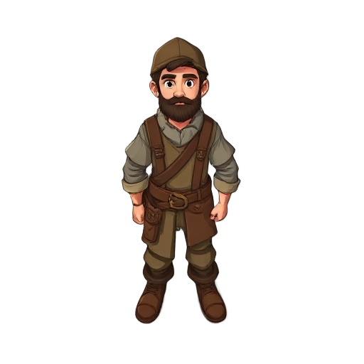 woodcutter medieval style people