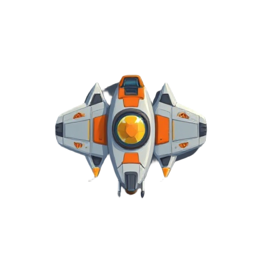 space ship, top down