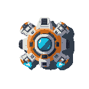 space ship, top down