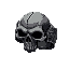 chatgpt сказал: death ring — a massive bone ring in a dark, ominous style. the top features a detailed skull with deep eye sockets and cracks, while the sides are carved with rune-like patterns. its matte surface in gray and near-black tones emphasizes th