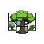 crie uma animaçao o em pixel arte detalhada em quadros para um jogo, onde a imagem final é dividida em 6 subimagens, cada uma servindo como um quadro-chave continuo da animaçao. desenhe a sequencia pa