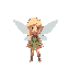 a blonde fairy in the style of pixel dungeon