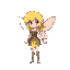 a blonde fairy in the style of pixel dungeon