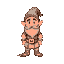 a dwarf in the style of pixel dungeon