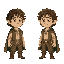 make the character frodo from the lord of the rings movie without realism and follow his young characteristics