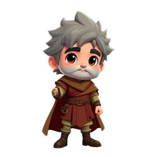 personagem frodo do filme senhor do anéis com caráter menos realista e com animação de walk com o personagem de lado