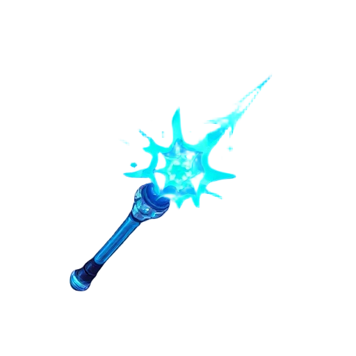futuristic magic wand blue color