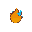 fireball icon with yellow and blue flames