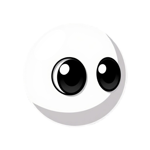 circle has a black eyes