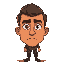 a man in his mid-thirties with an average height and sturdy build. his serious face has deep brown eyes, thick eyebrows, a straight nose, and thin lips. he has tan skin, dark circles under his eyes, a