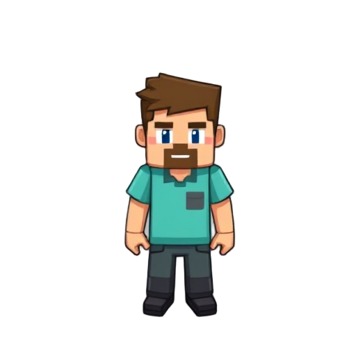 steve from minecraft for an rpg game