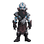 kratos with blue marks