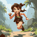 lara croft running
