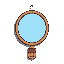 pocket mirror with handle